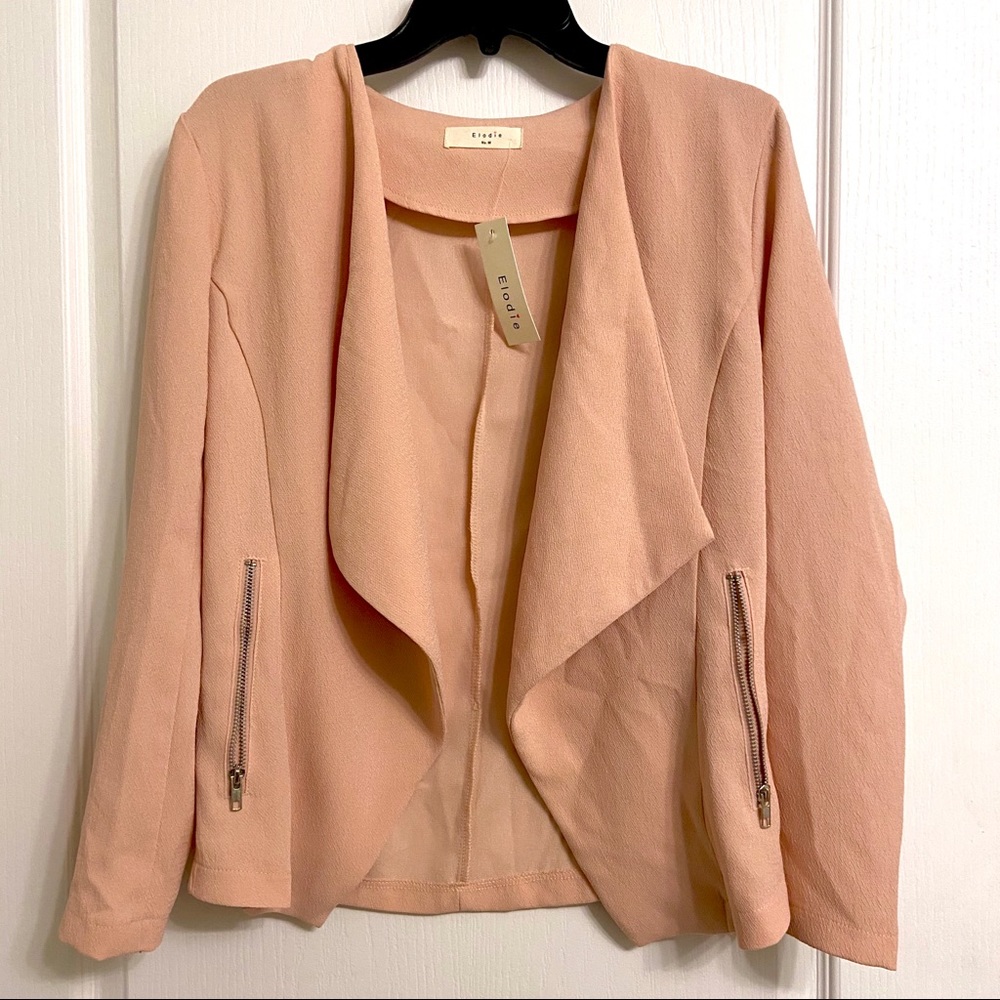 NWT Elodie Blush Pink lightweight Blazer
